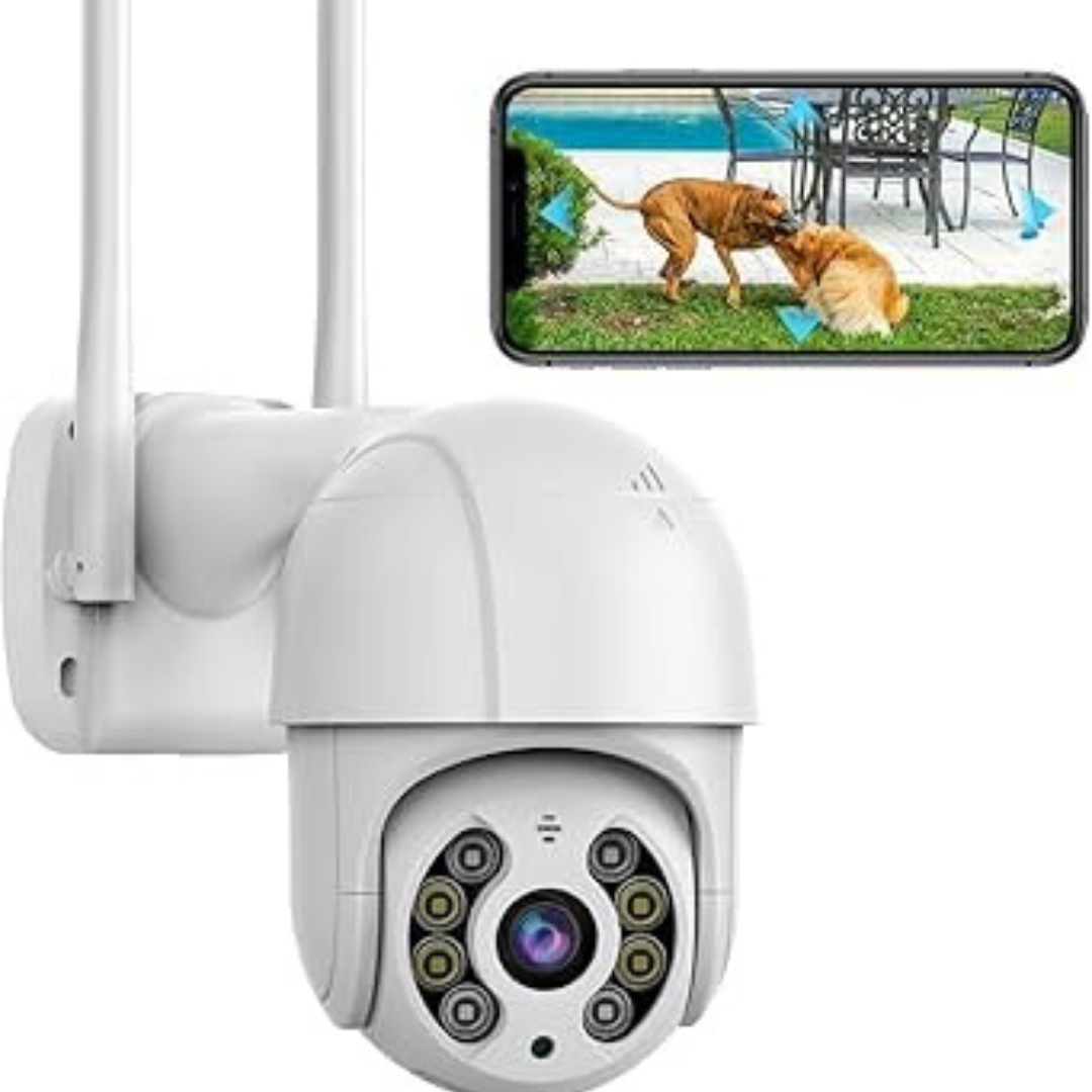 Cámara De Seguridad Domo Exterior IP WiFi 360° – Visión Nocturna HD