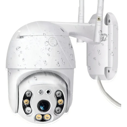 Cámara De Seguridad Domo Exterior IP WiFi 360° – Visión Nocturna HD
