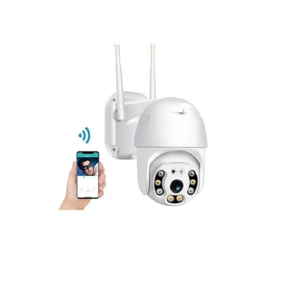 Cámara De Seguridad Domo Exterior IP WiFi 360° – Visión Nocturna HD