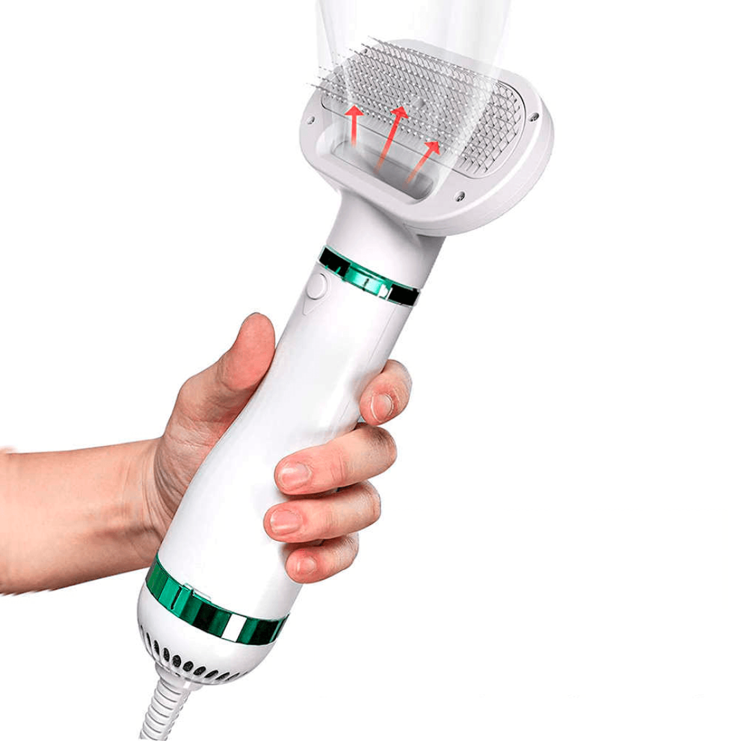 Cepillo secador 2 en 1 para mascotas