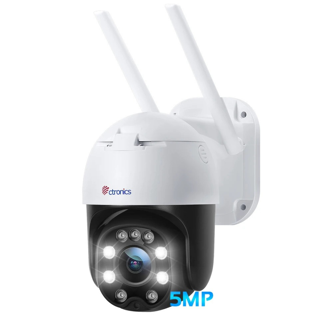 Cámara De Seguridad Domo Exterior IP WiFi 360° – Visión Nocturna HD